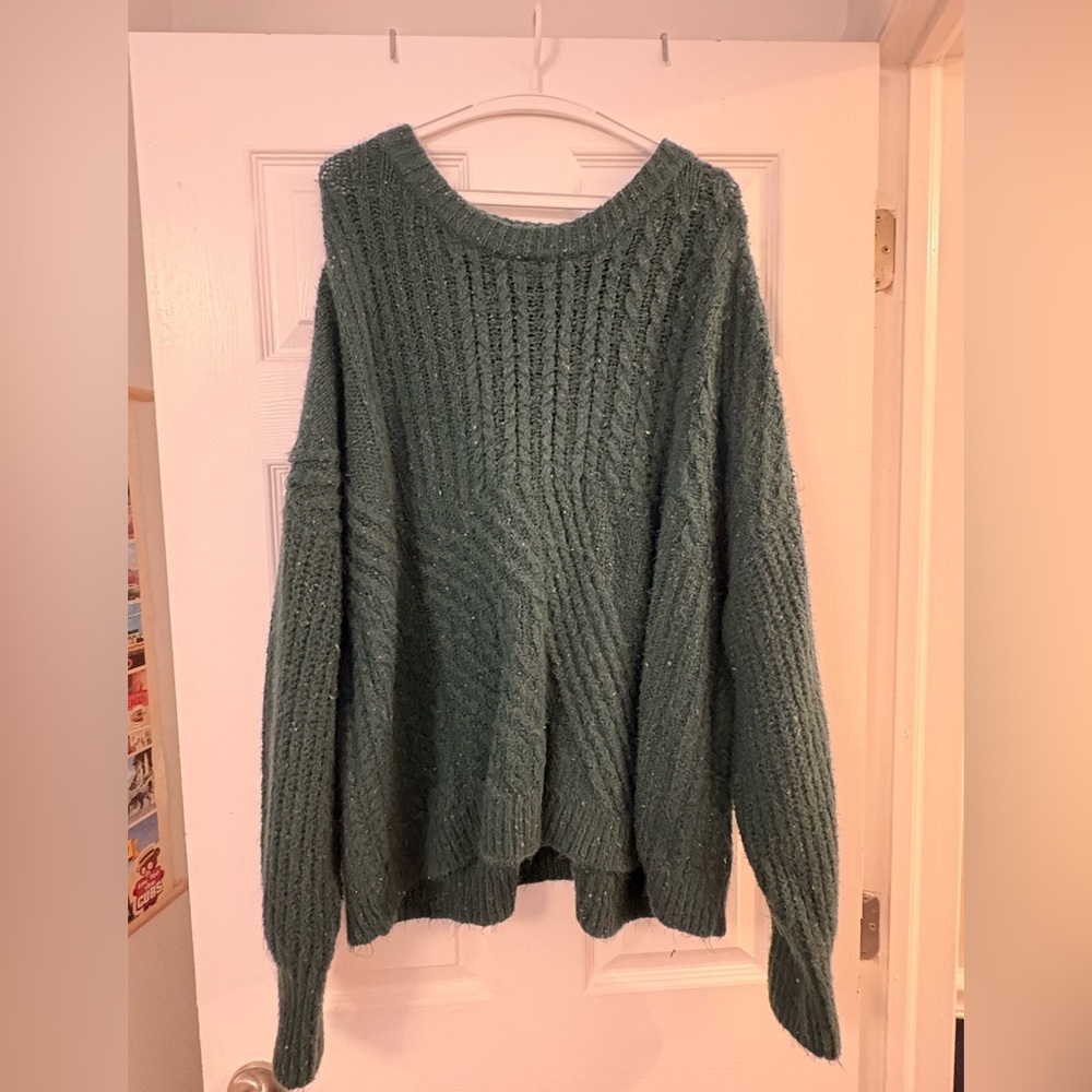 Old Navy Chunky Knit Green Sweater